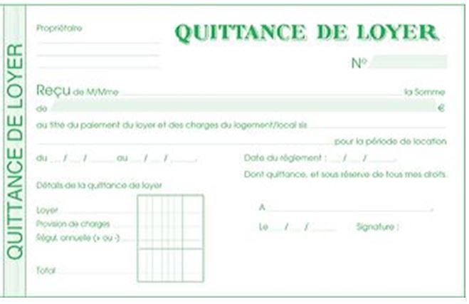 quittance de loyer type word
