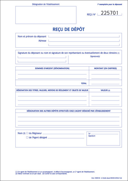 quittance depot de garantie