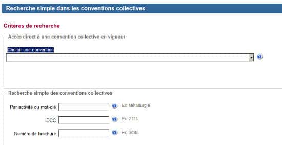 recherche convention collective