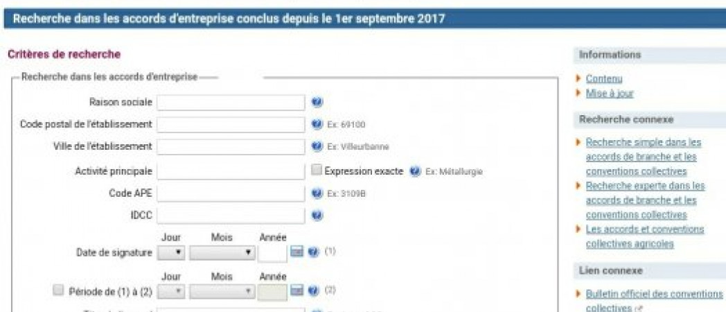 recherche convention collective