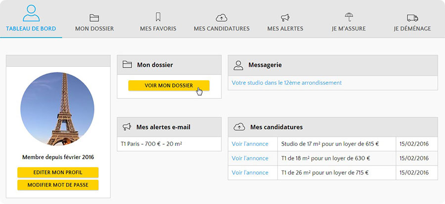 recherche de locataire
