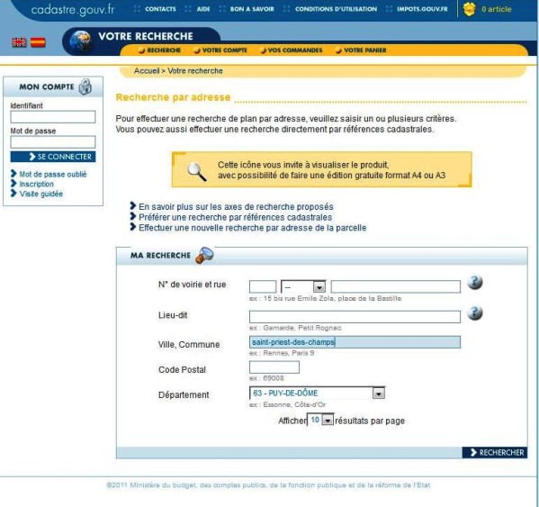 recherche proprietaire