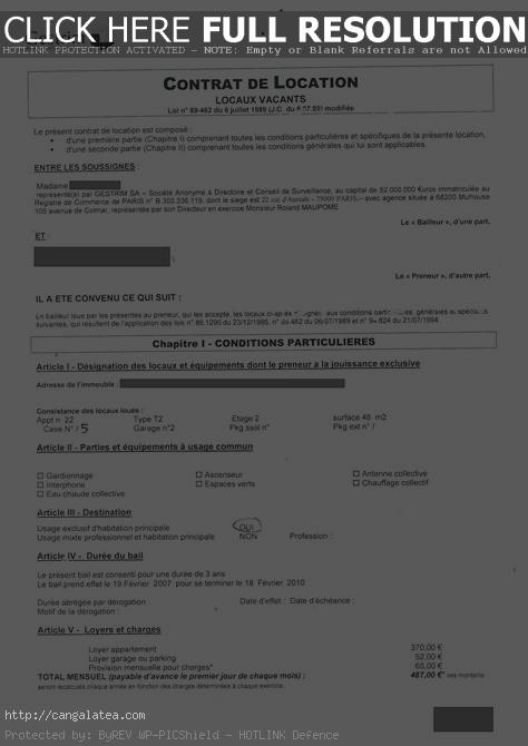 reclamation caution logement