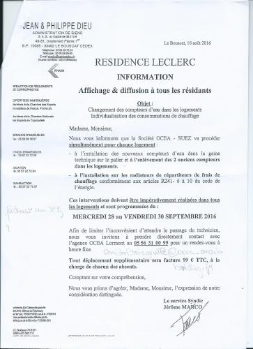 reclamation caution logement