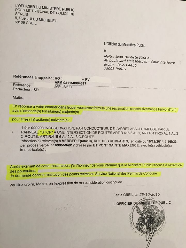 reclamation contravention