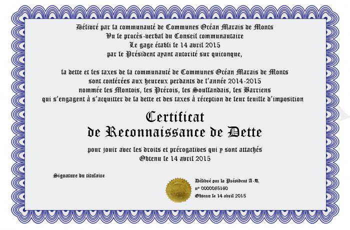 reconnaissance de dette pdf