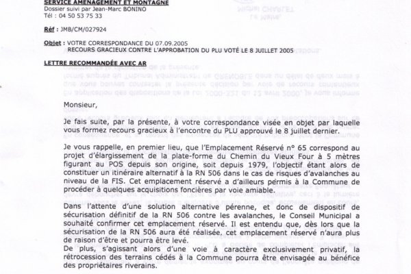 recours gracieux taxe habitation lettre