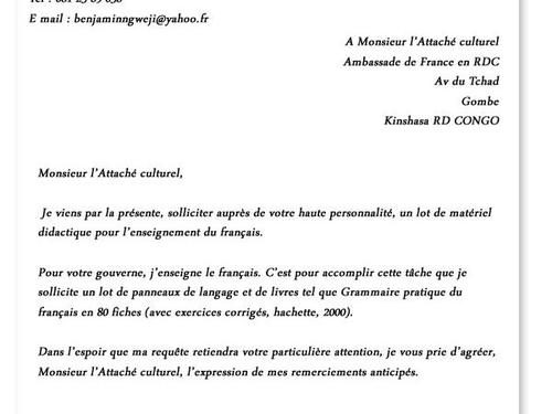 redaction d une lettre