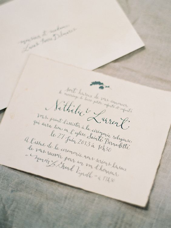 rediger une carte de mariage