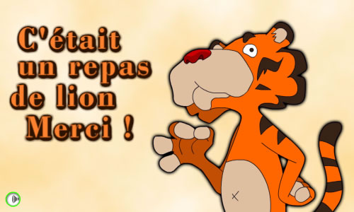 remerciement pour un diner