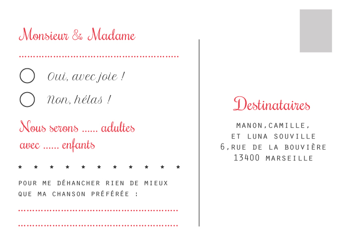 reponse a invitation de mariage