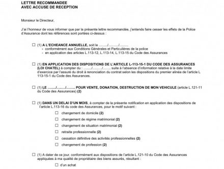 resiliation abonnement telephonique loi chatel