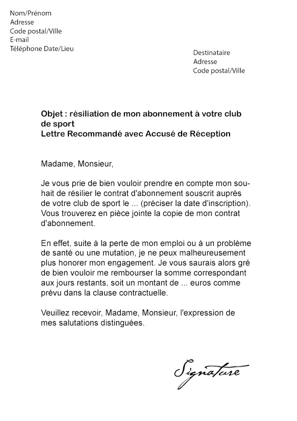 resiliation sfr cause depart etranger