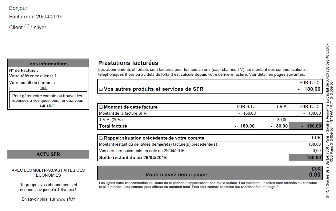 resilier abonnement sfr adsl