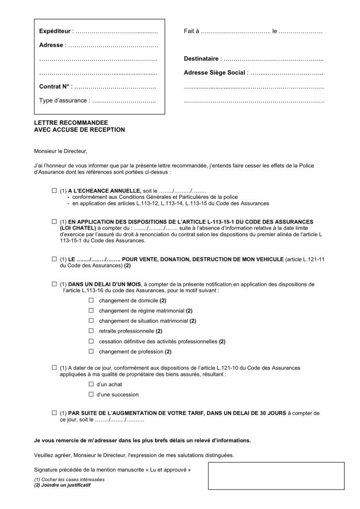 resilier assurance sfr