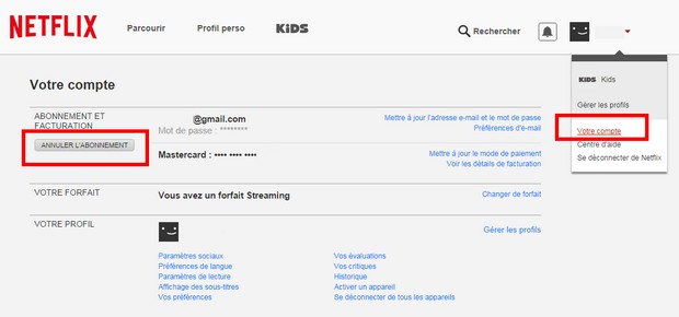 resilier un abonnement