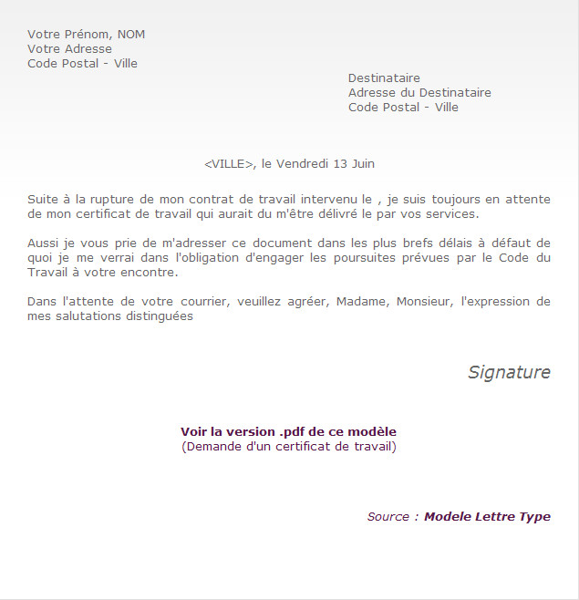 rupture conventionnelle lettre manuscrite
