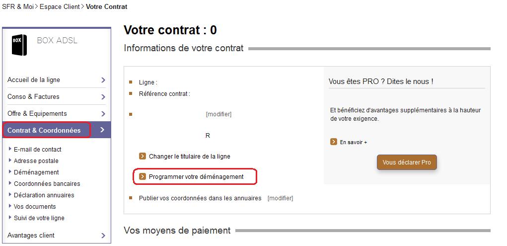 sfr demenagement adsl