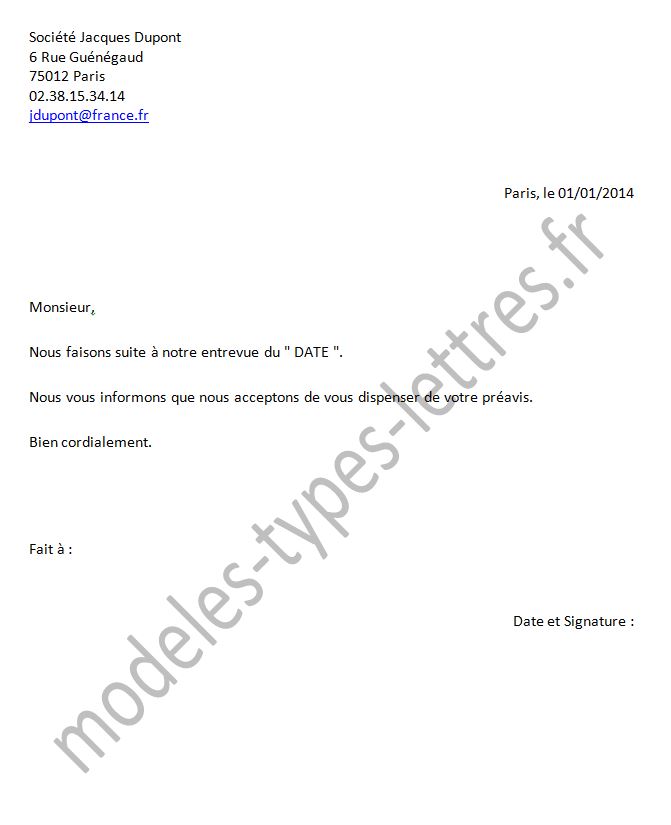 suspension de preavis