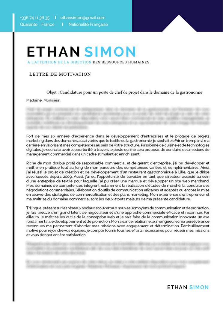 telecharger une lettre de motivation