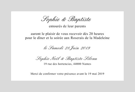 texte invitation mariage