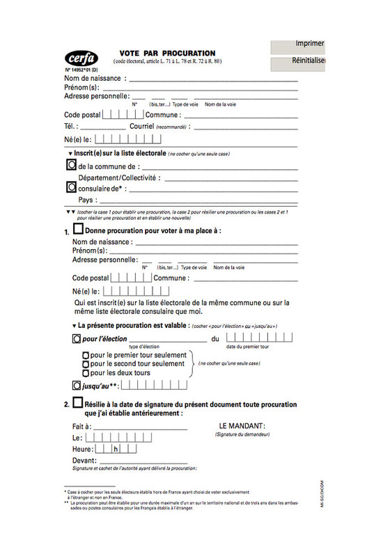 texte procuration