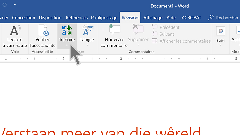 traduction d'un fichier word