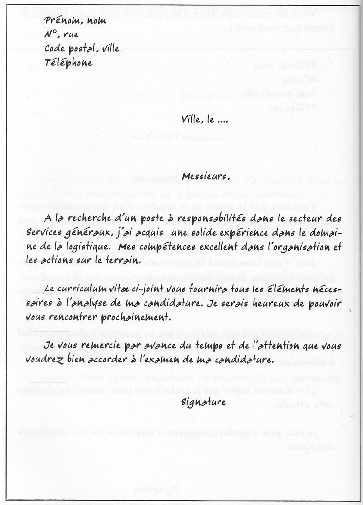 types de lettre