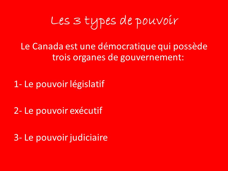 types de pouvoir