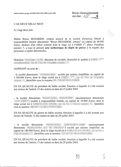 une declaration circonstanciee