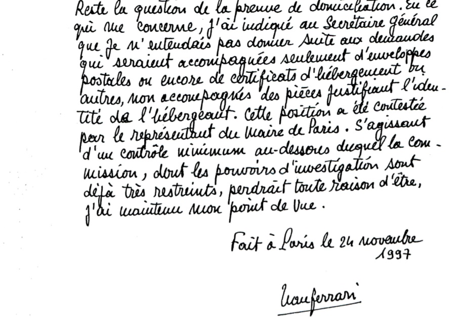 une declaration circonstanciee