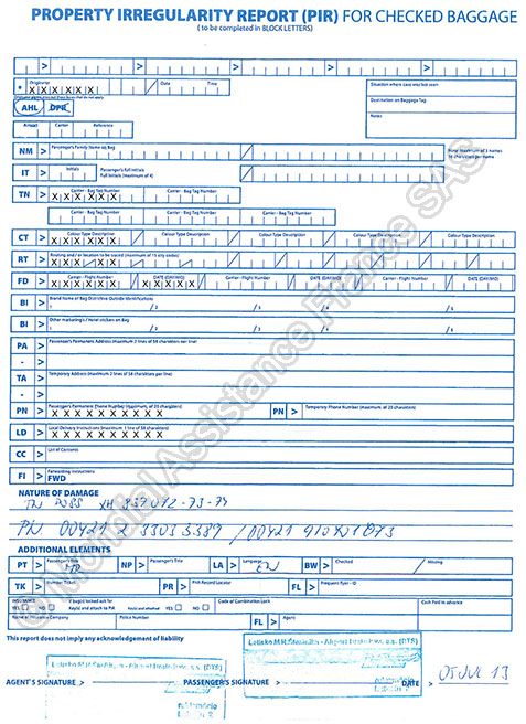 une declaration circonstanciee