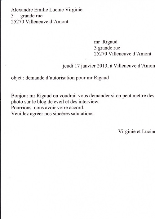 une lettre d autorisation