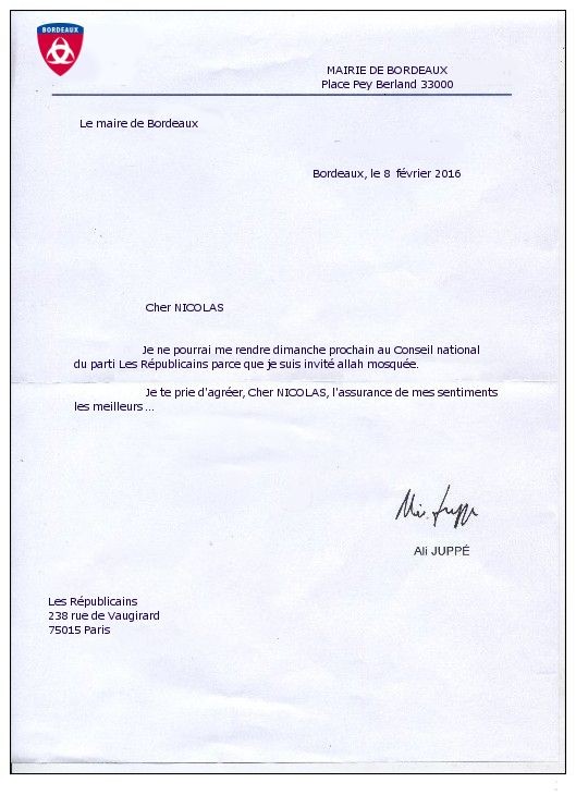 une lettre d'excuse pour absence