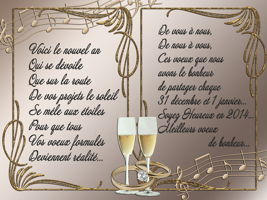 une lettre de bonne annee